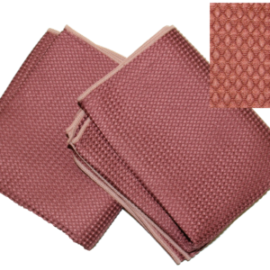 Waffle Style Microfiber - 15" X 25" - Burgundy